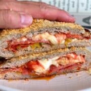 hot honey chicken crust pizza with melted cheese and pizza sauce