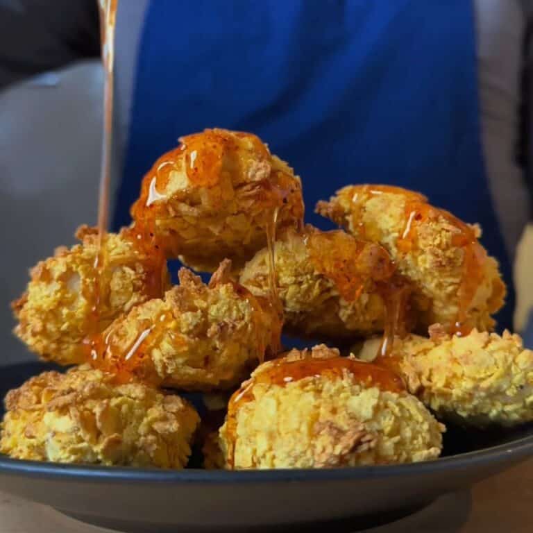 Hot Honey Cornflake Chicken with Buffalo Ranch