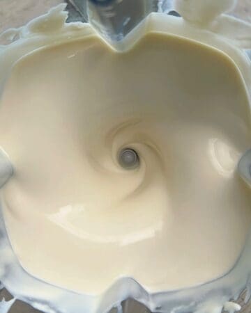 cottage cheese maple syrup and vanilla blending in a blender until completely smooth for protein ice cream